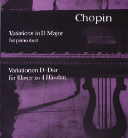 Chopin Variations in D Major for piano duet