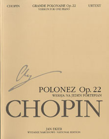 CHOPIN 16- National Edition(Urtext) POLONEZ Op.22 WERSJA NA JEDEN FORTEPIAN