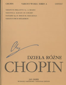 CHOPIN 12- National Edition(Urtext) DZIELA ROZNE